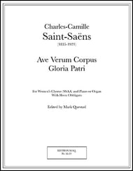 Ave Verum Corpus - Gloria Patri Instrumental Parts choral sheet music cover Thumbnail